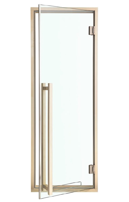 Fermeture De Porte Pour Sauna FinTec - Dorée, Dimensions 100 Mm X 20 Mm, Qualité Supérieure