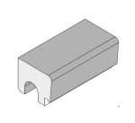 Banquette BORD ARRONDI - Prédisposition pour ruban Led