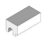 Banquette BORD DROIT – Prédisposition pour ruban Led