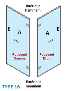 Porte + Paroi vitrée